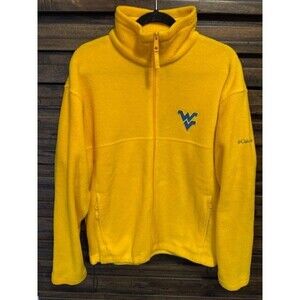 Columbia Men's Yellow Fleece Jacket with WV Logo
